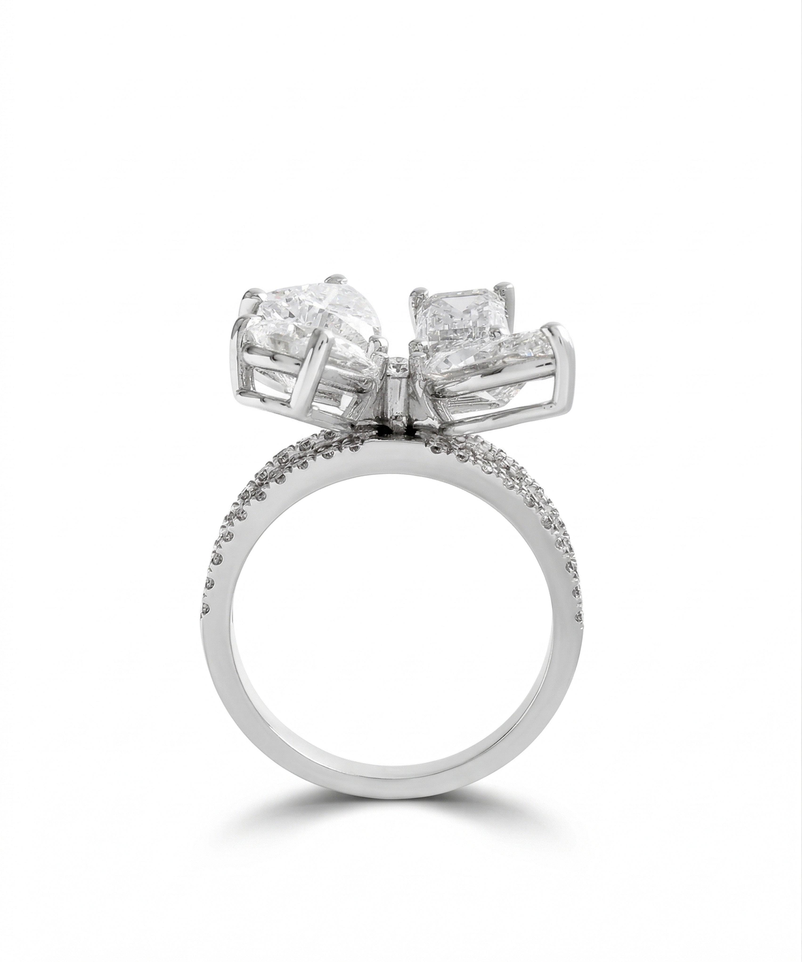 Diamond Quartet Ring