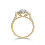 Flower cocktail ring