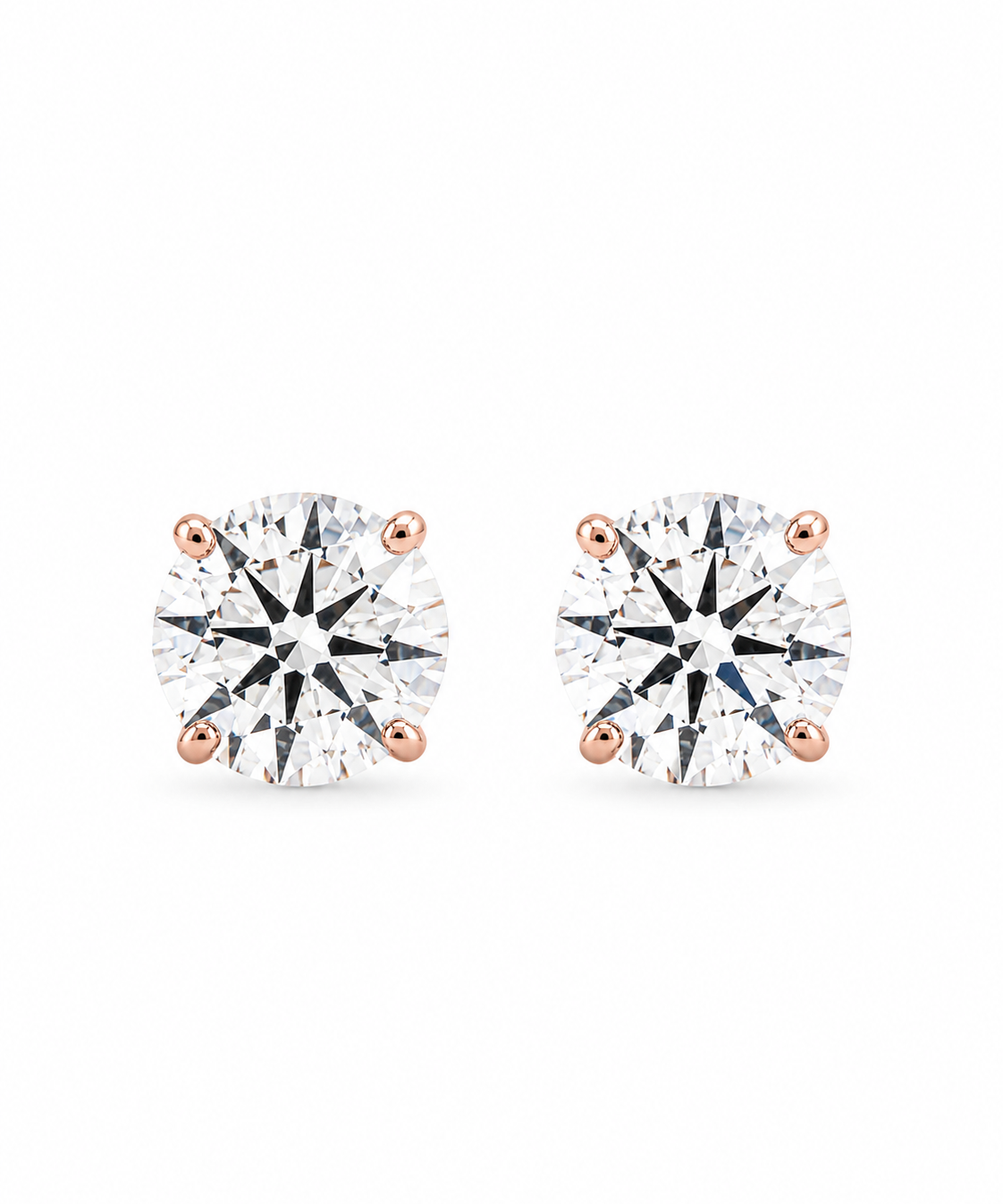 Rosé Round Studs