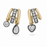 Georgian Charm Trio Hoop Earrings
